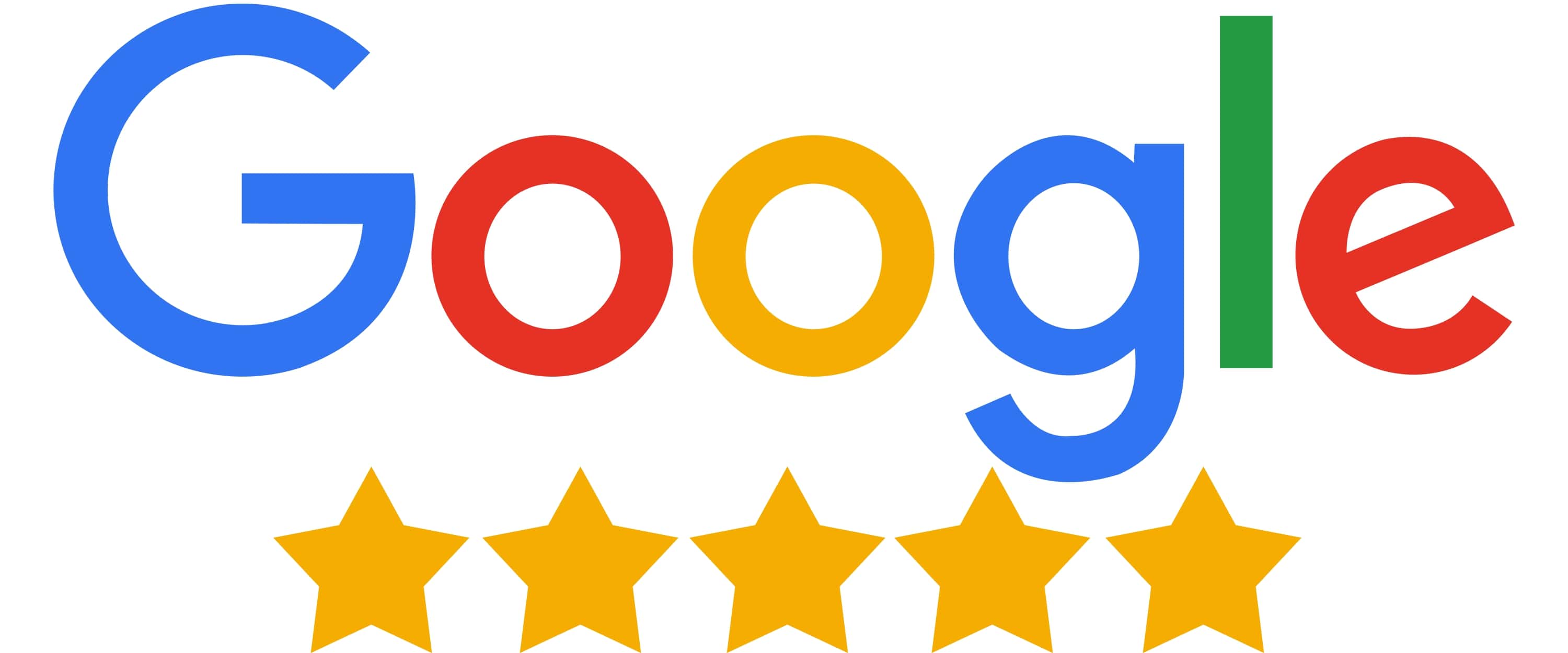 Google 5 star reviewed company badge